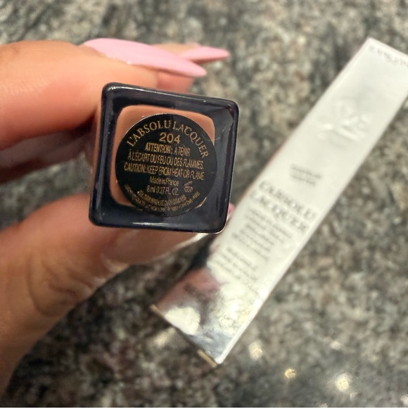 Lancôme L'Absolu Lacquer Liquid Lipstick - Beige Aura (204) NEW - Picture 3 of 4